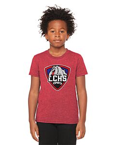 BELLA + CANVAS - Youth Unisex Jersey Tee - DTG - Las Cruces Esports Logo 1
