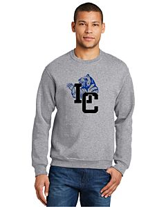 JERZEES® - NuBlend® Crewneck Sweatshirt - La Cueva - Logo 2-Athletic Heather
