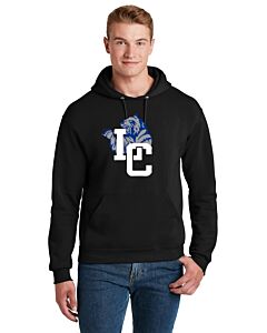 JERZEES® - NuBlend® Pullover Hooded Sweatshirt - La Cueva - DTG - Logo 2-Black