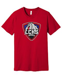 BELLA+CANVAS ® Unisex Jersey Short Sleeve Tee - DTG - Las Cruces Esports Logo 1-Red