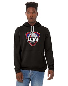 BELLA+CANVAS ® Unisex Sponge Fleece Pullover Hoodie - DTG - Las Cruces Esports Logo 1 -Black