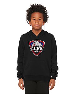 BELLA+CANVAS ® Youth Sponge Fleece Pullover Hoodie - DTG - Las Cruces Esports Logo 1-Black