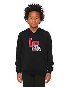 BELLA+CANVAS ® Youth Sponge Fleece Pullover Hoodie - DTG - Las Cruces Esports Logo 2-Black