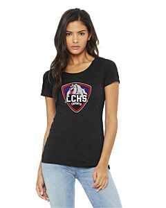 BELLA+CANVAS ® Women’s Triblend Short Sleeve Tee - DTG - Las Cruces Esports Logo 1-Black Heather
