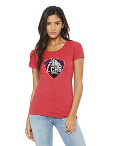 BELLA+CANVAS ® Women’s Triblend Short Sleeve Tee - DTG - Las Cruces Esports Logo 1-Red