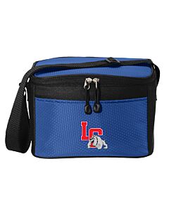 Port Authority® 6-Can Cube Cooler - Embroidery - Las Cruces Esports Logo 2-Twilight Blue/Black