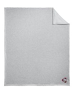 Port &amp; Company® Core Fleece Sweatshirt Blanket - Embroidery - Las Cruces Esports Logo 1-Athletic Heather