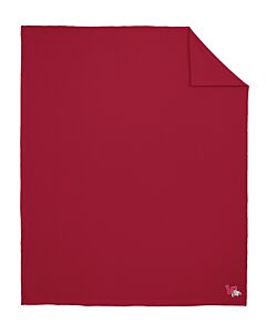Port &amp; Company® Core Fleece Sweatshirt Blanket - Embroidery - Las Cruces Esports Logo 2-Red