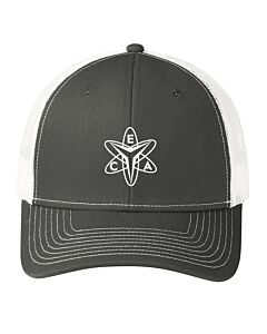Port Authority® Snapback Trucker Cap - Embroidery - Early College Academy-Grey Steel/White