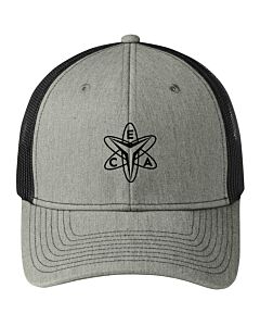 Port Authority® Snapback Trucker Cap - Embroidery - Early College Academy-Heather Grey/Black