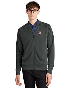 MERCER+METTLE™ Double-Knit Bomber - Embroidery - Las Cruces Esports Logo 1-Anchor Gray