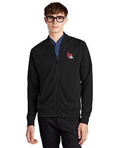 MERCER+METTLE™ Double-Knit Bomber - Embroidery - Las Cruces Esports Logo 2-Deep Black