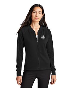 Mercer+Mettle™ Women's Double-Knit Bomber - Early College Academy - Embroidery -Deep Black