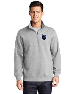 Sport-Tek® 1/4-Zip Sweatshirt - La Cueva - Embroidery - Logo 1-Athletic Heather