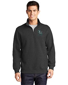 Sport-Tek® 1/4-Zip Sweatshirt - Embroidery - Organ Mountain Esports Logo-Graphite Heather