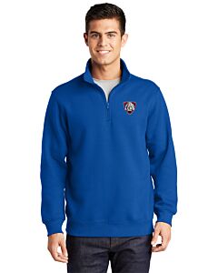Sport-Tek® 1/4-Zip Sweatshirt - Embroidery - Las Cruces Esports Logo 1-True Royal