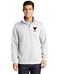 Sport-Tek® 1/4-Zip Sweatshirt - Sandia High School - Embroidery -White