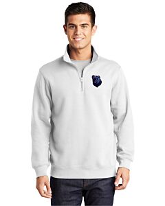 Sport-Tek® 1/4-Zip Sweatshirt - La Cueva - Embroidery - Logo 1-White
