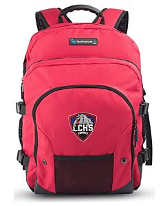 Tech Pack 16" - Red - Las Cruces Esports Logo 1